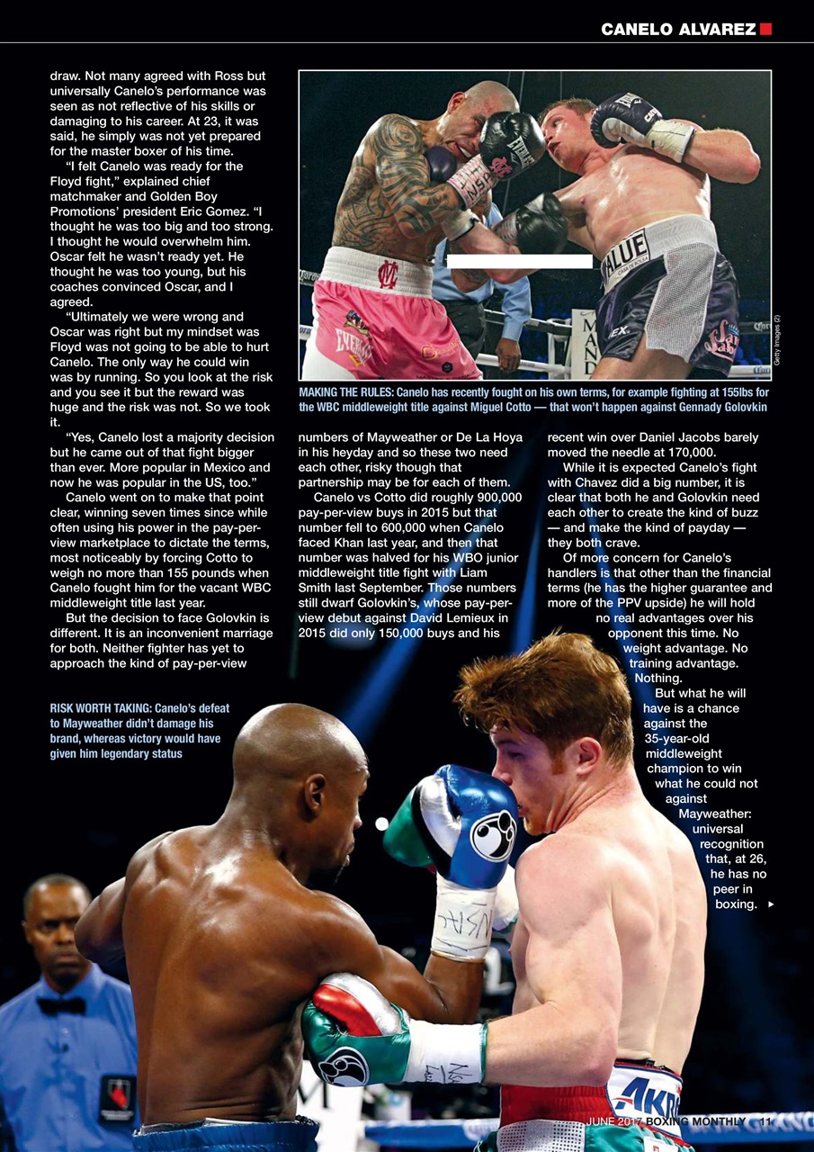 Boxing Monthly Preview Pages