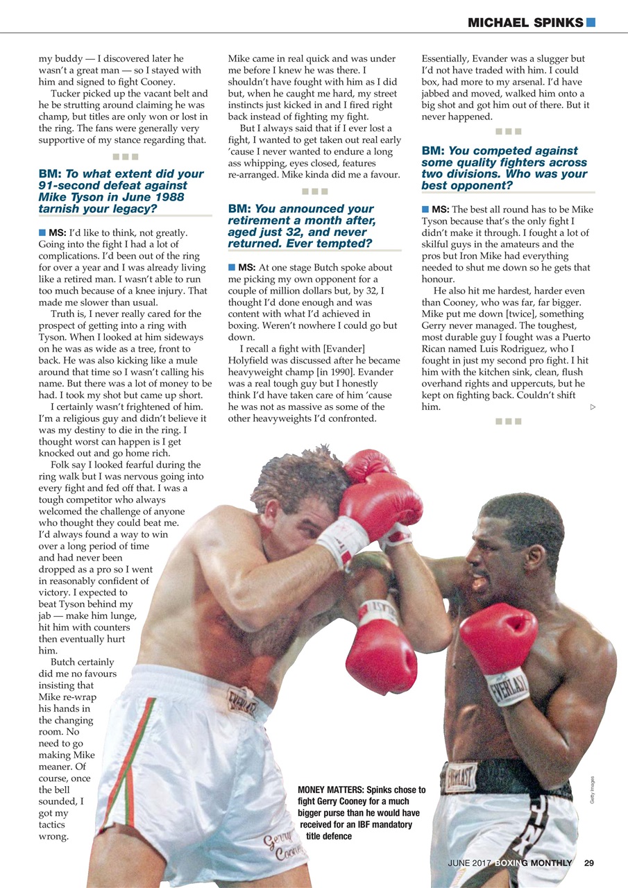 Boxing Monthly Preview Pages