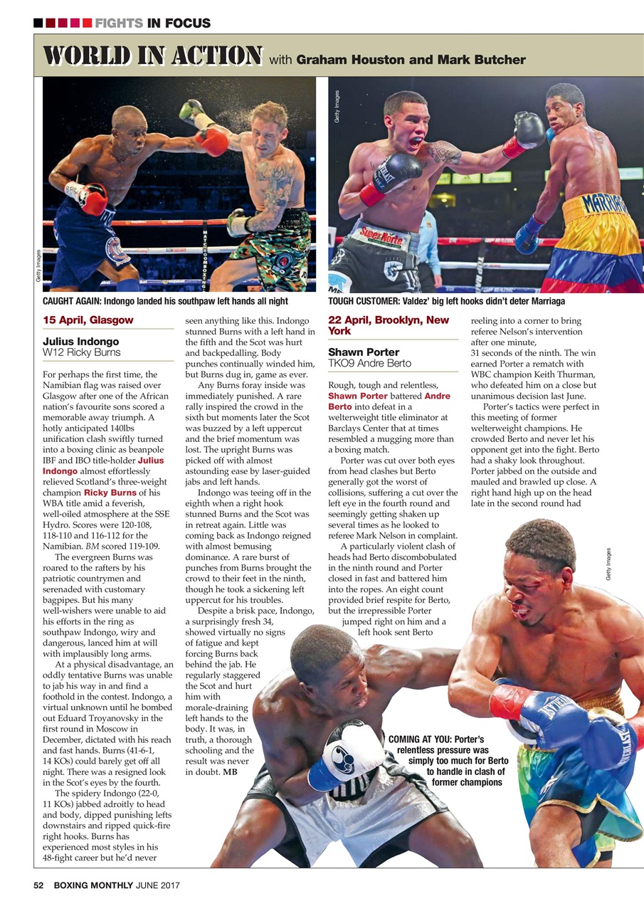 Boxing Monthly Preview Pages