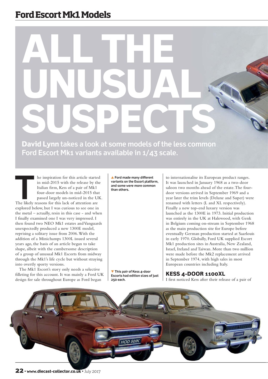 Diecast Collector Preview Pages