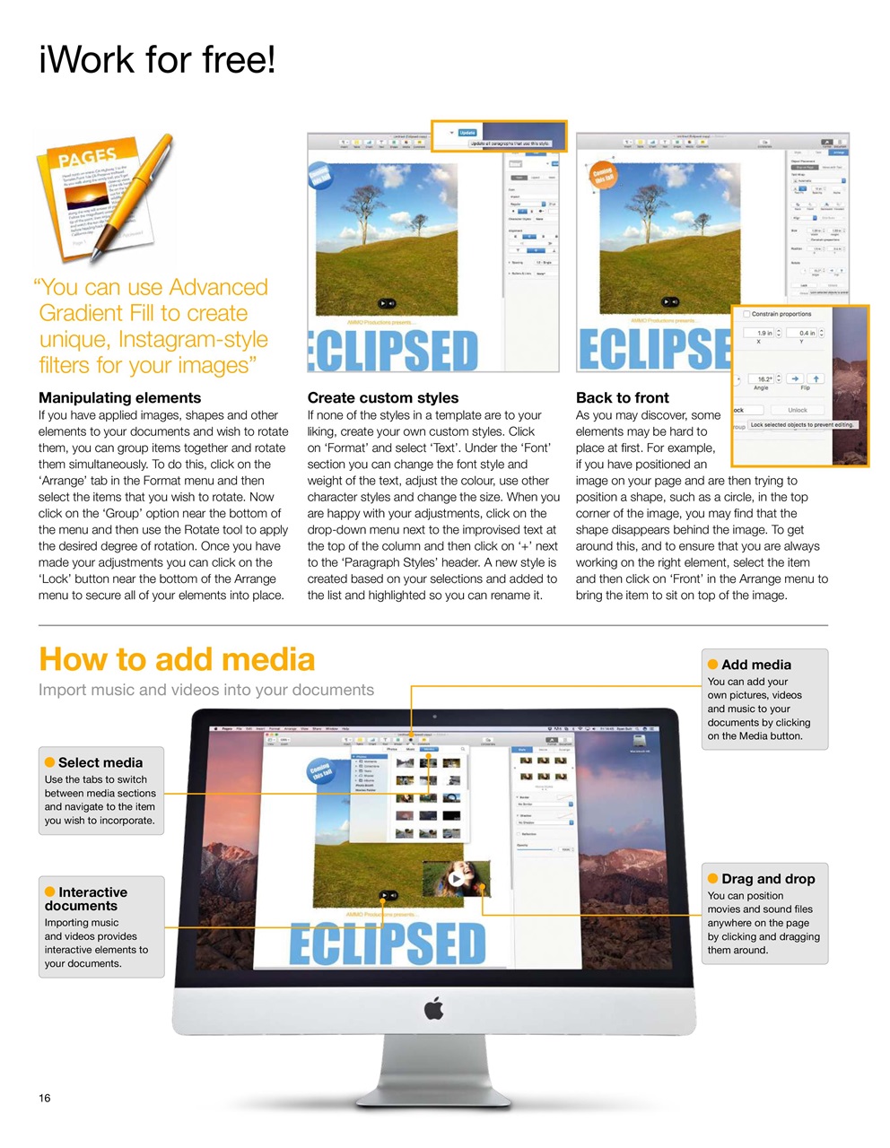 iCreate Preview Pages
