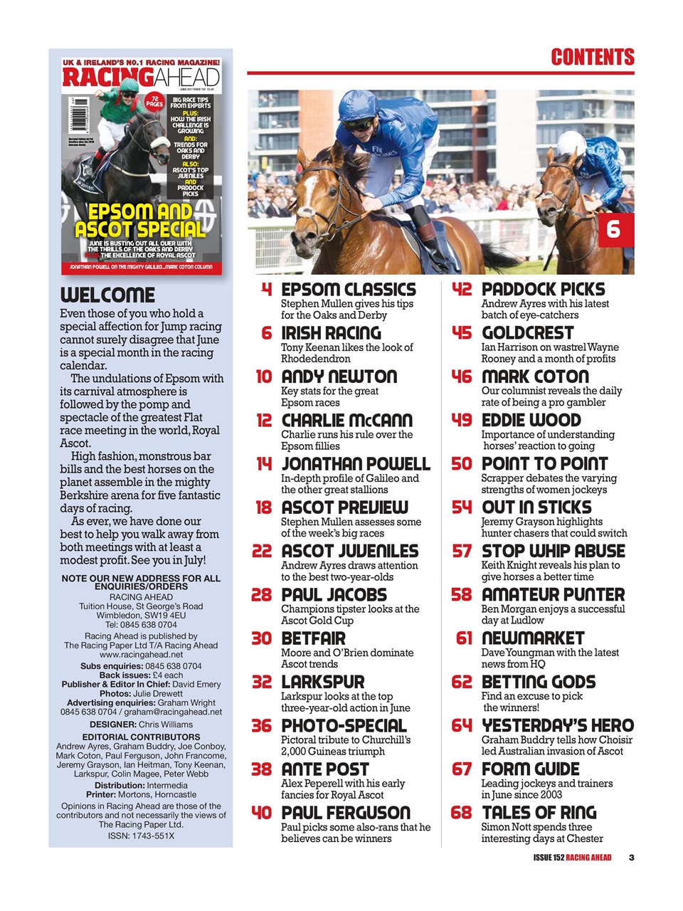 Racing Ahead Preview Pages