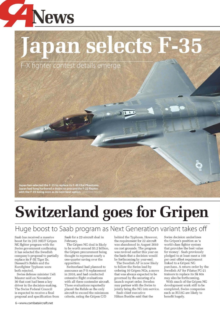 Combat Aircraft Journal Preview Pages