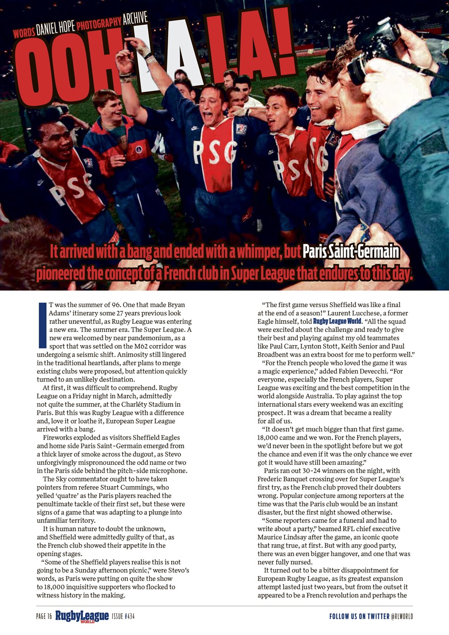 Rugby League World Preview Pages