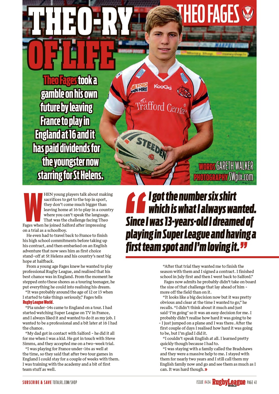 Rugby League World Preview Pages