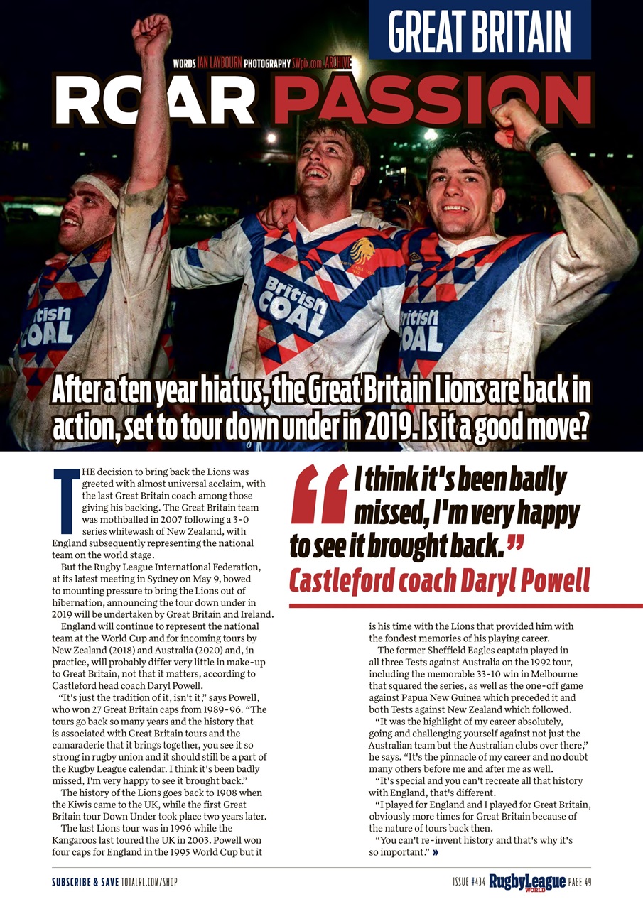 Rugby League World Preview Pages