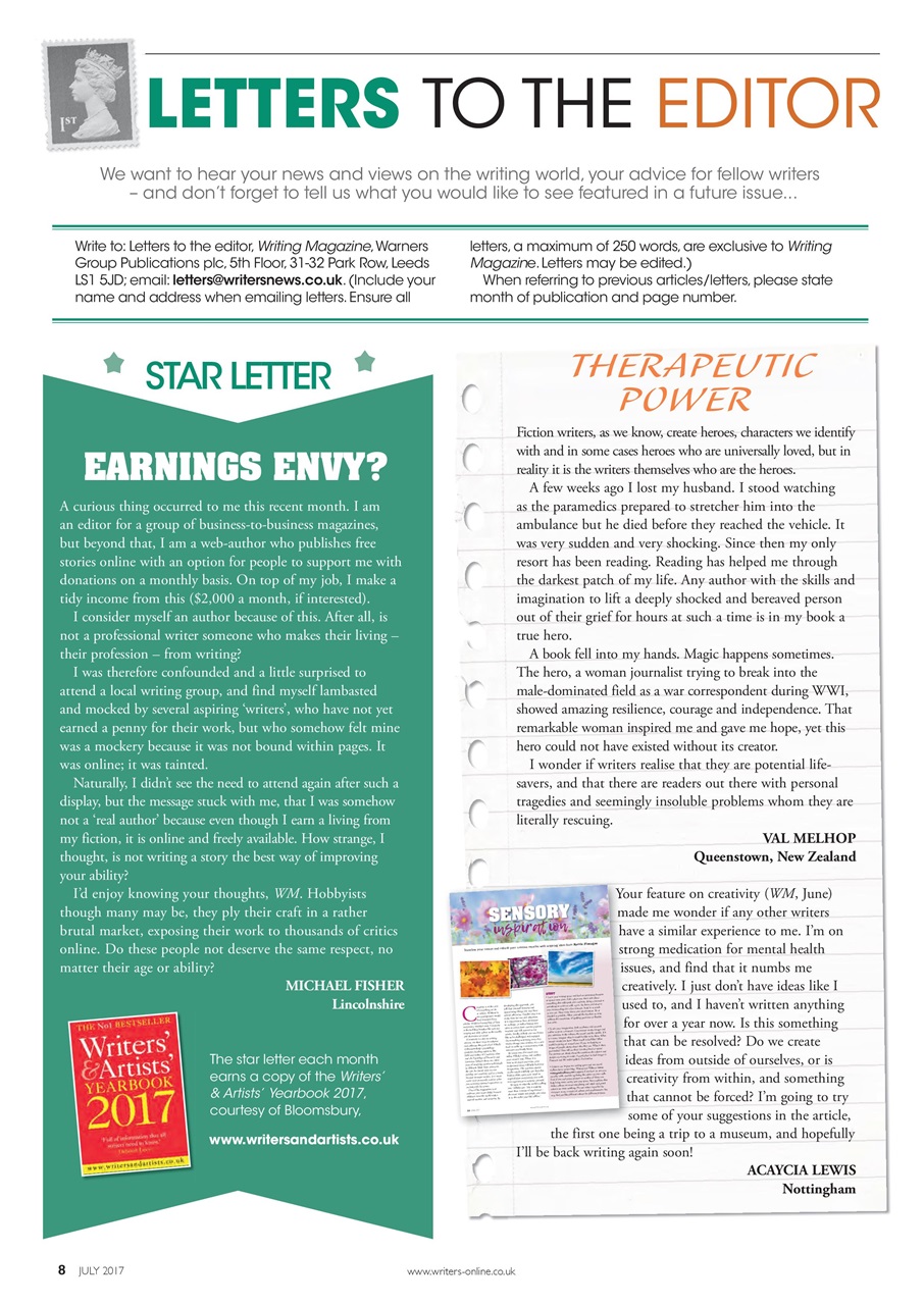 Writing Magazine Preview Pages