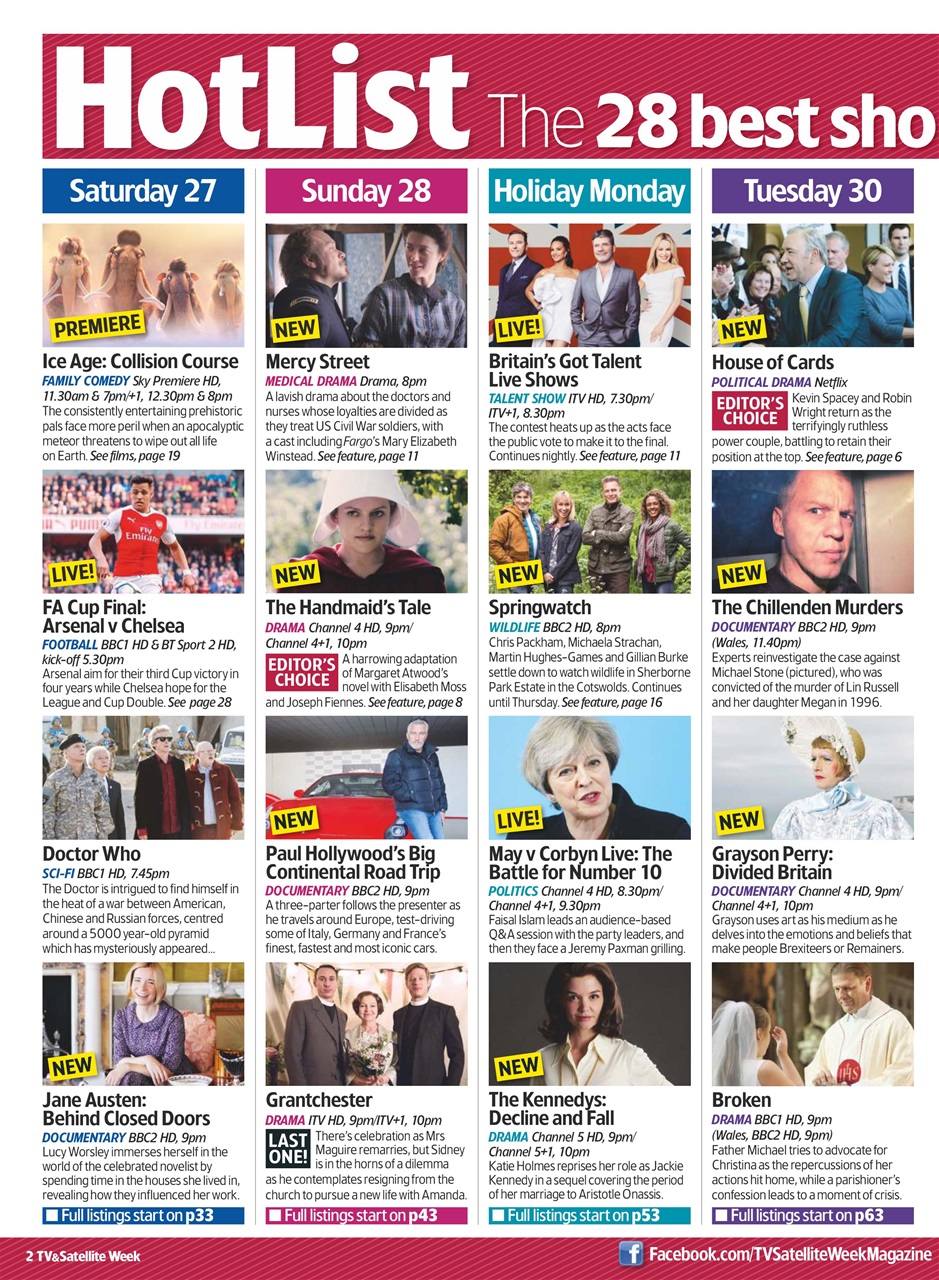 TV & Satellite Week Preview Pages