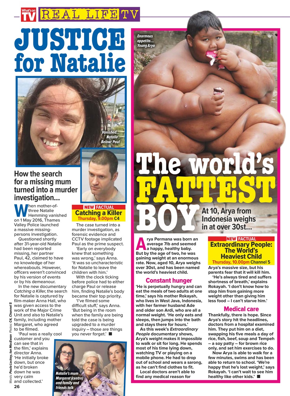 What's on TV Preview Pages