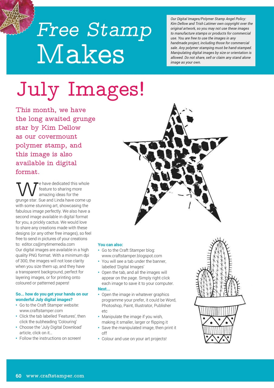 Craft Stamper Preview Pages