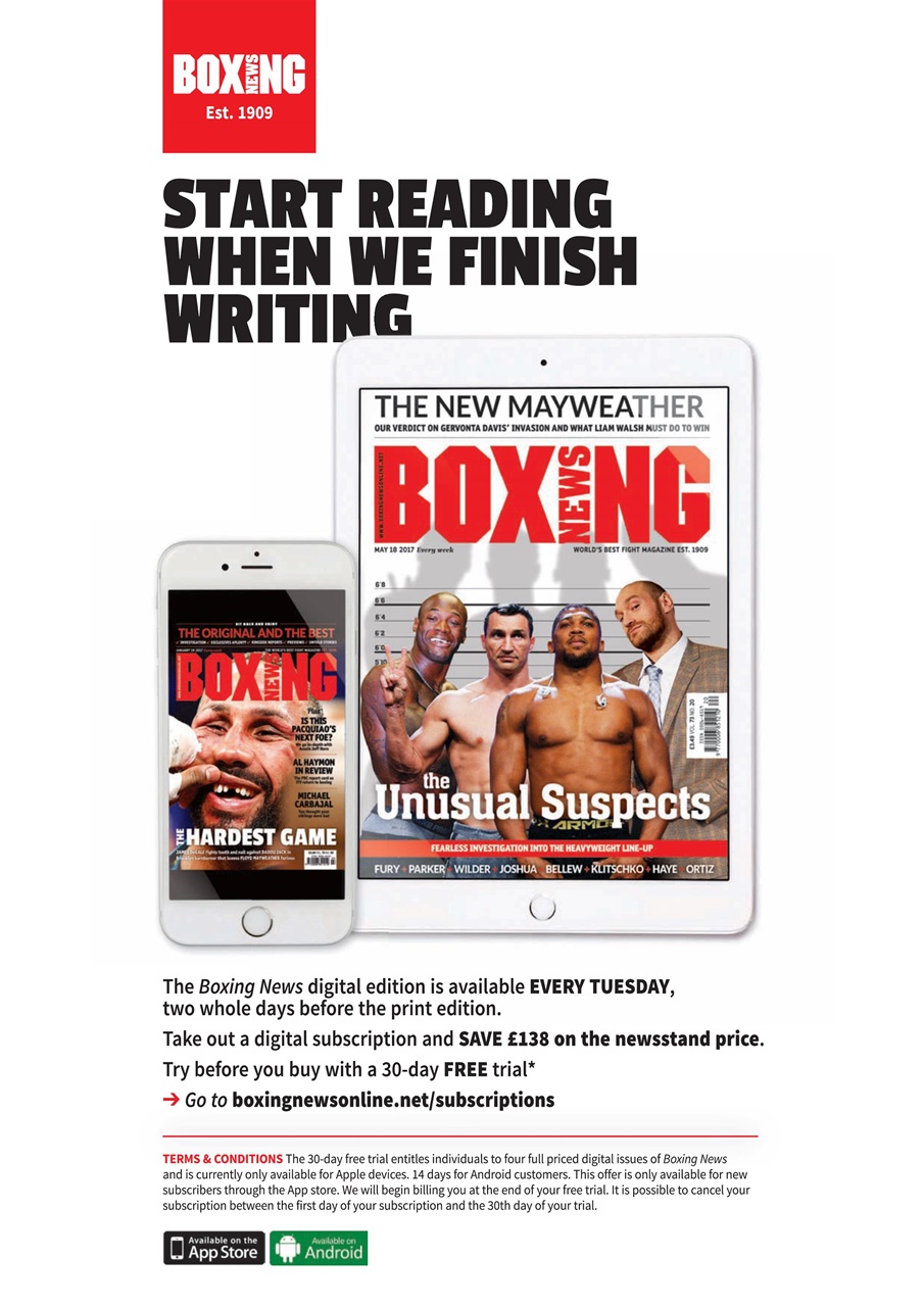 Boxing News Preview Pages