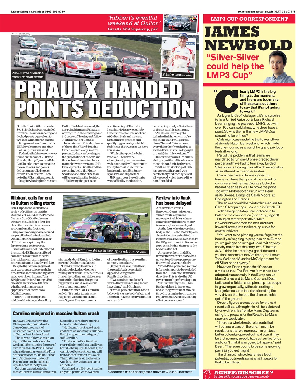 Motorsport News Preview Pages