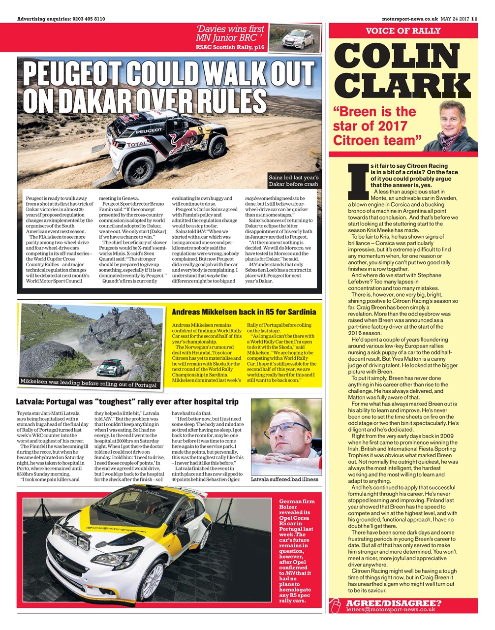 Motorsport News Preview Pages