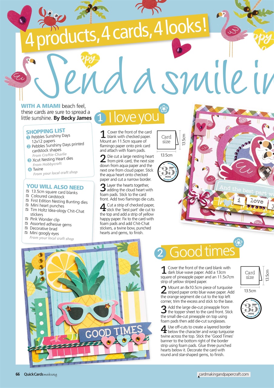 Quick Cards Made Easy Preview Pages