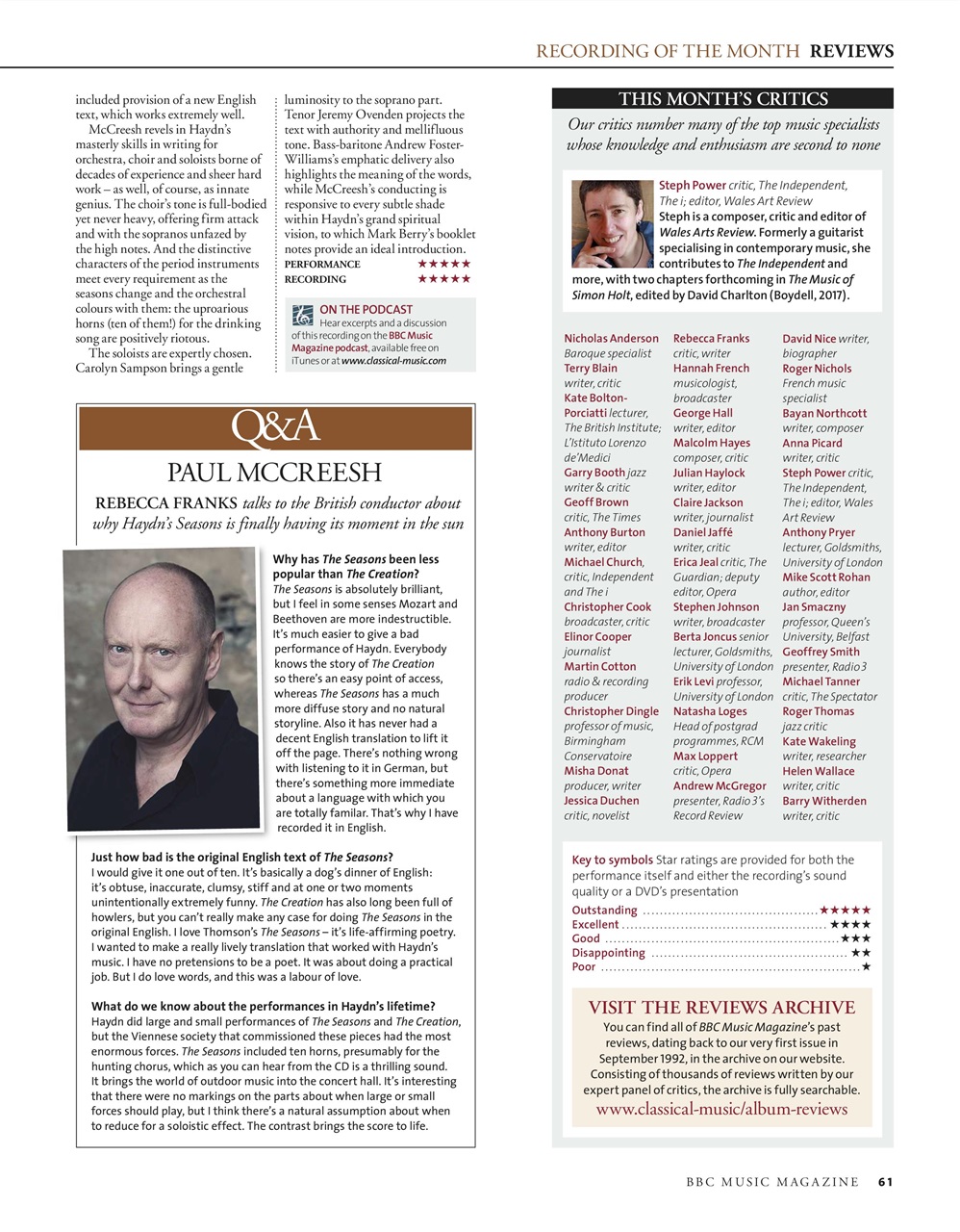 BBC Music Magazine Preview Pages