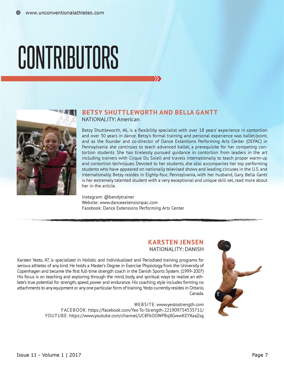 Unconventional Athletes Magazine Preview Pages