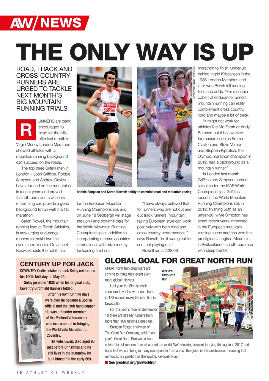 AW – Athletics Weekly Magazine Preview Pages