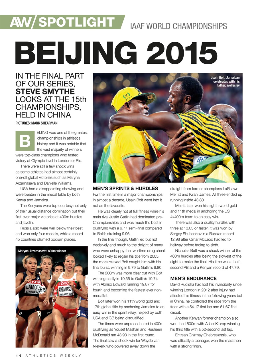 AW – Athletics Weekly Magazine Preview Pages