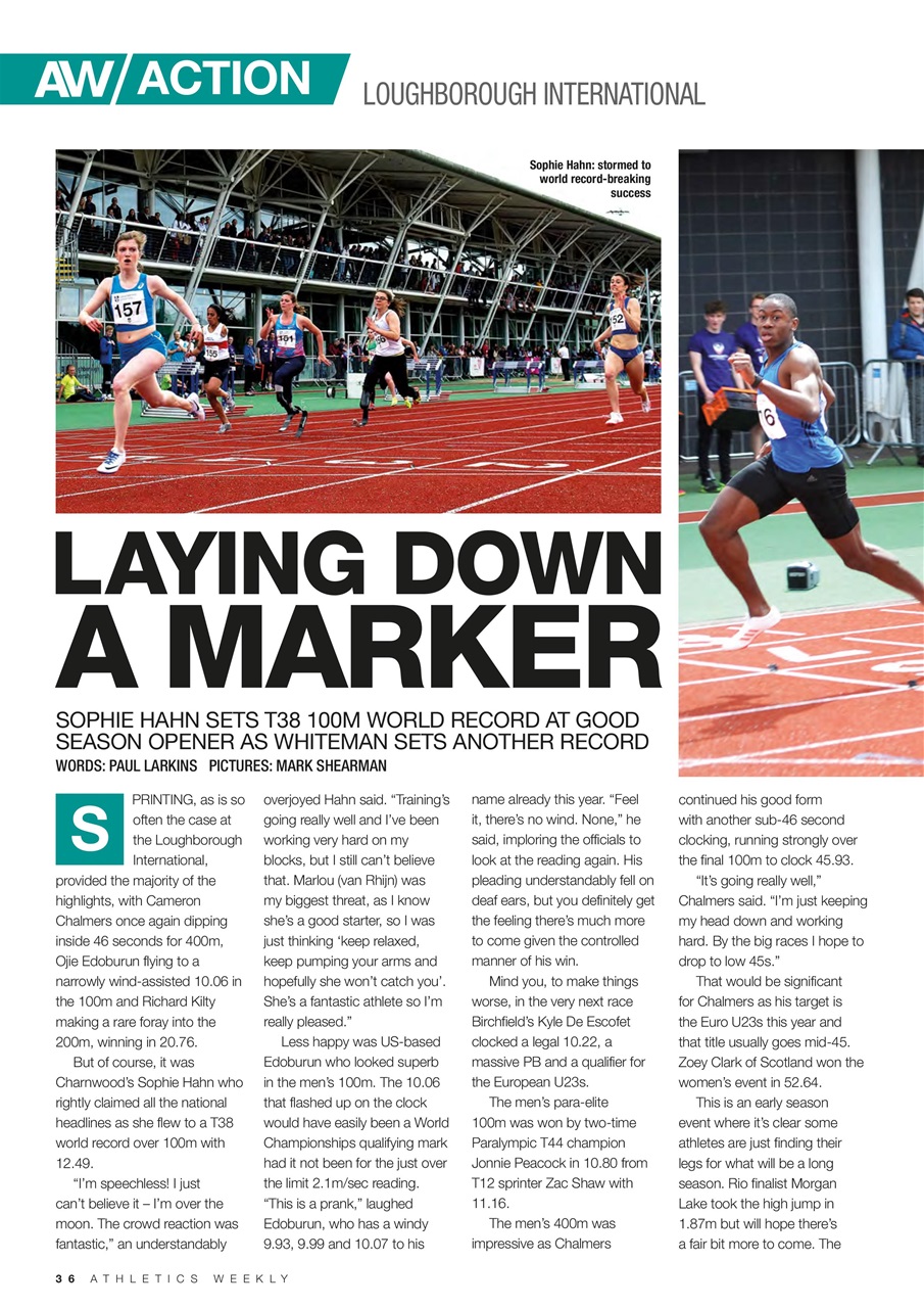 AW – Athletics Weekly Magazine Preview Pages
