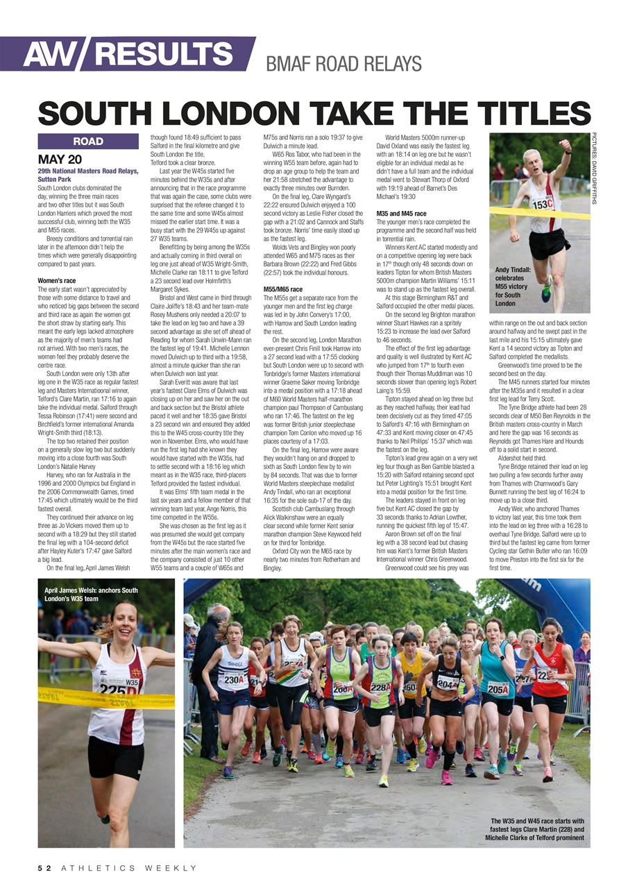 AW – Athletics Weekly Magazine Preview Pages
