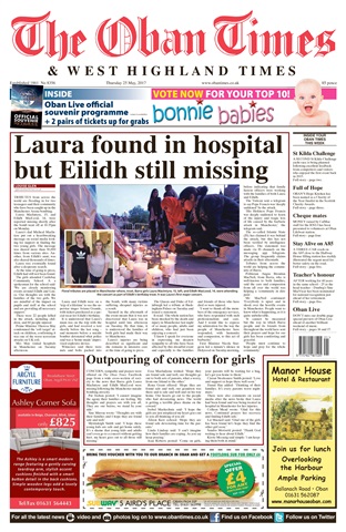 The Oban Times & Lochaber Times issue 25th May 2017