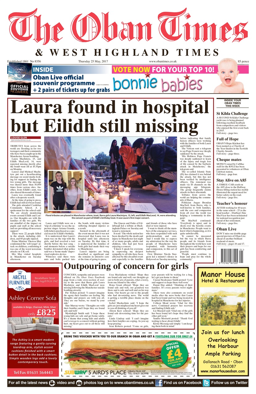 The Oban Times & Lochaber Times Preview Pages