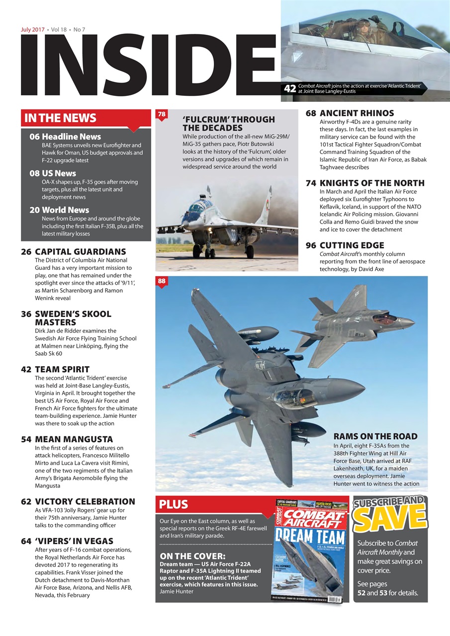 Combat Aircraft Journal Preview Pages