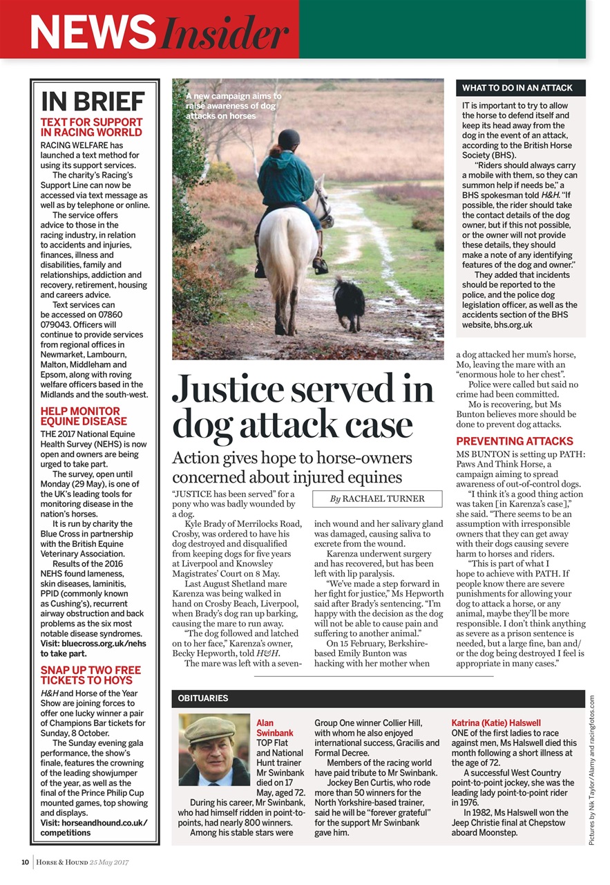 Horse & Hound Preview Pages
