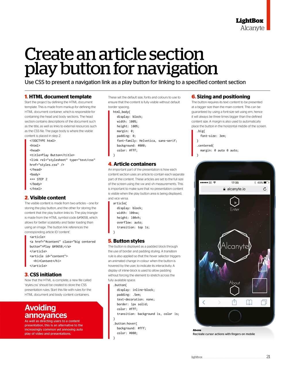 Web Designer Preview Pages