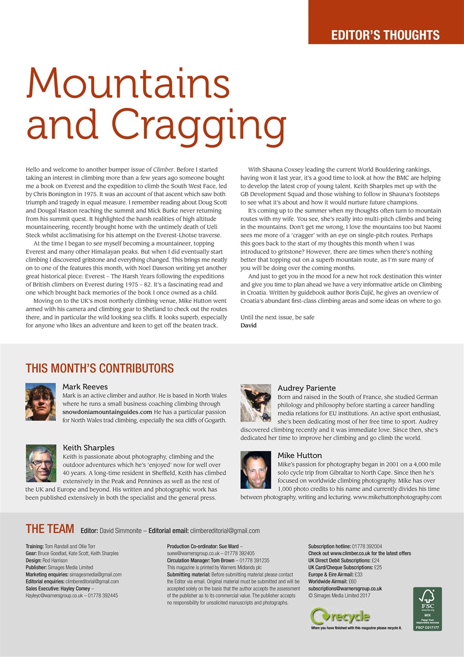 Climber Preview Pages