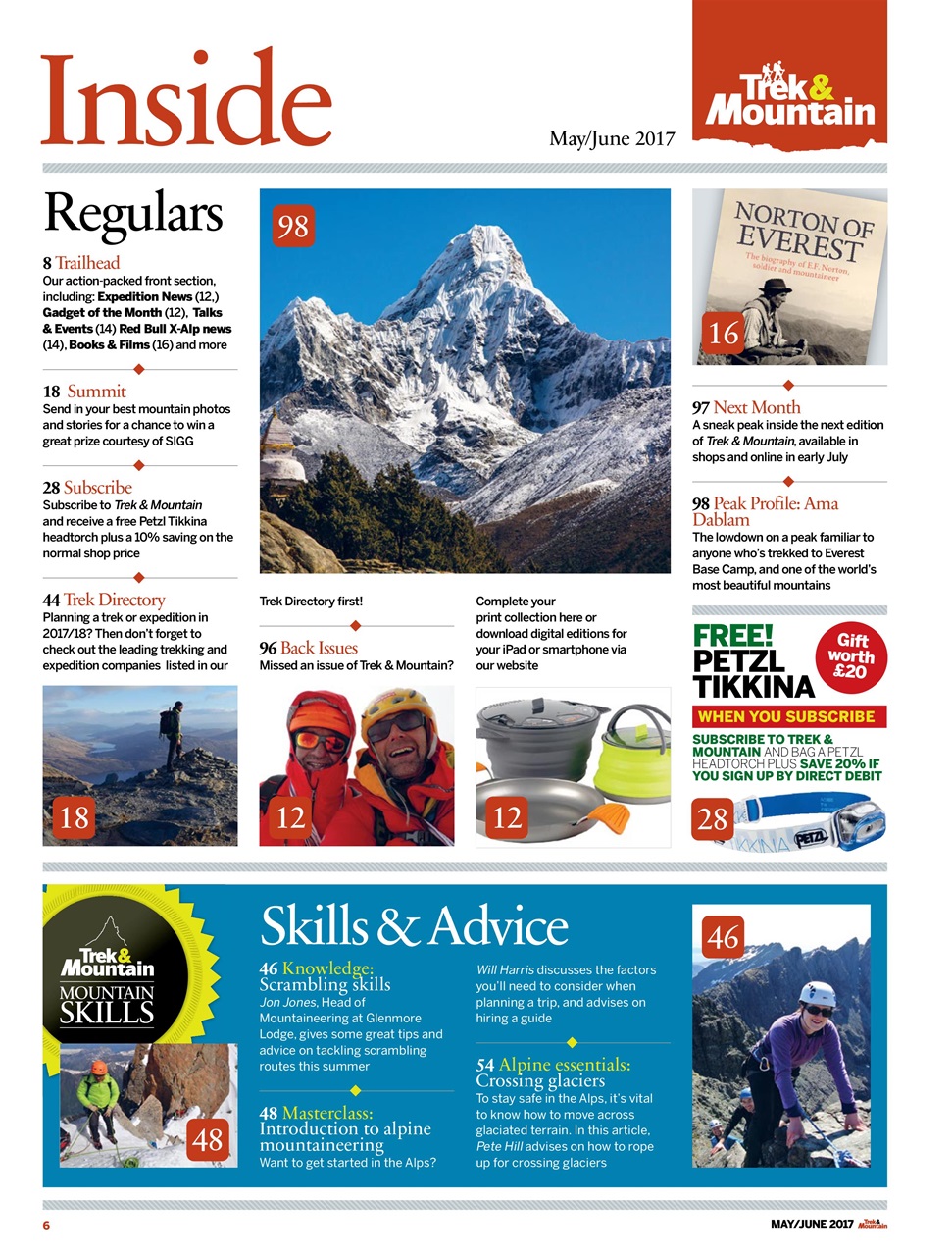 Trek & Mountain Magazine Preview Pages