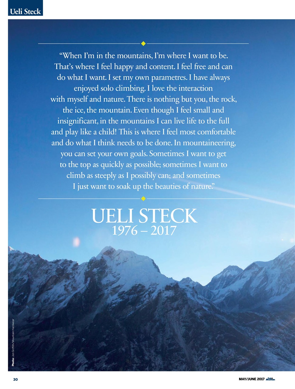 Trek & Mountain Magazine Preview Pages