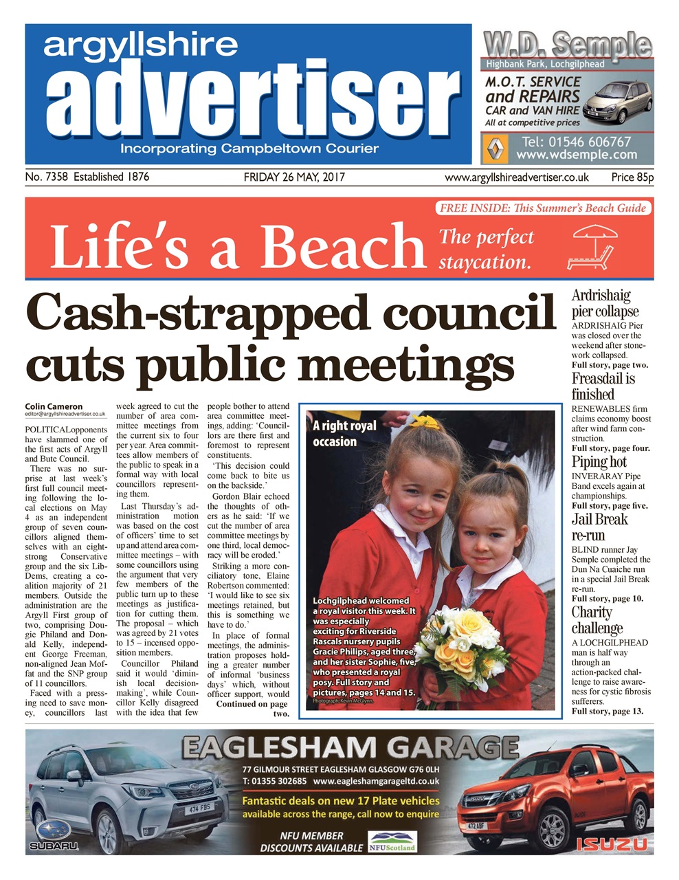 Argyllshire Advertiser Preview Pages