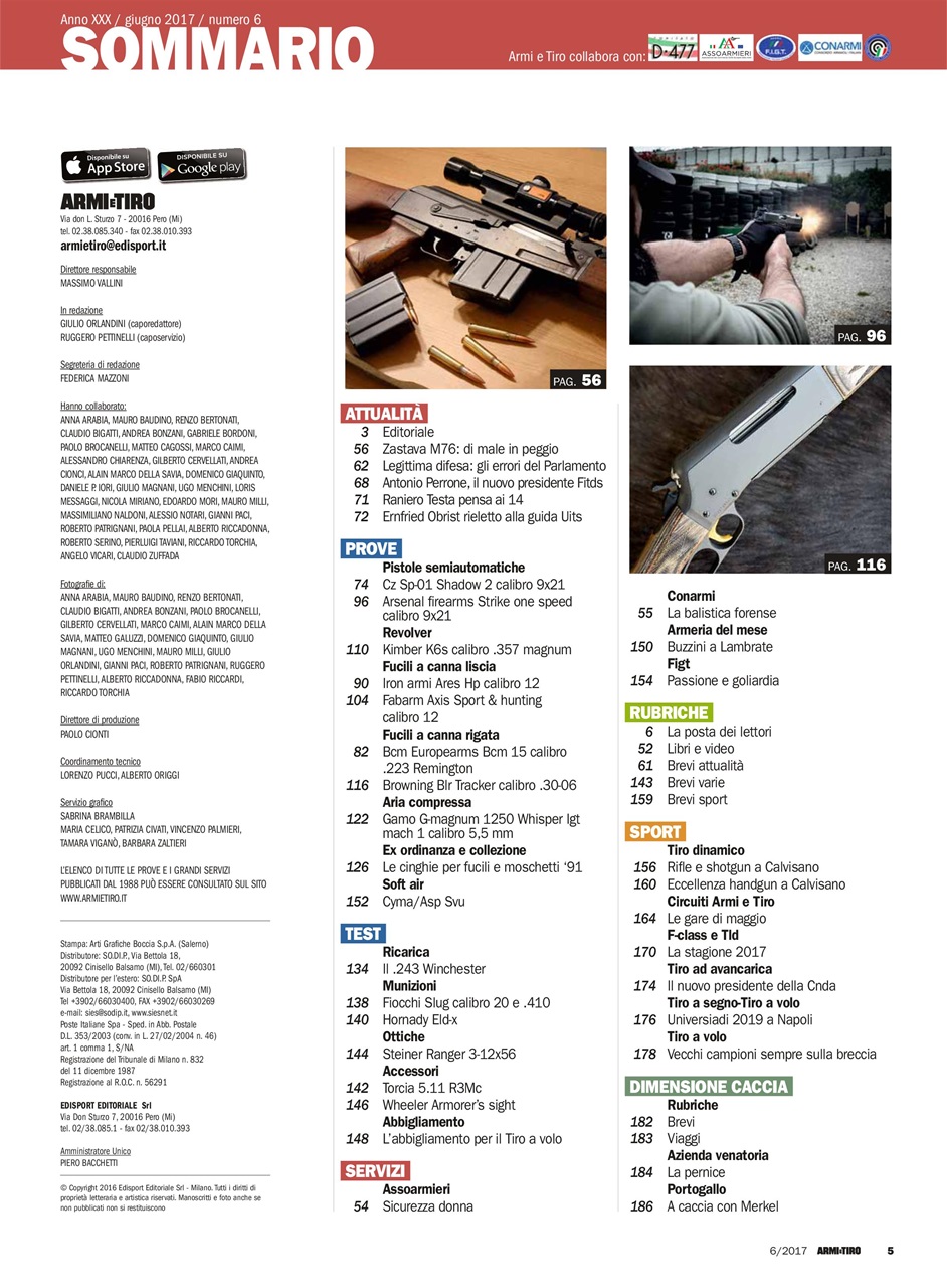 Armi E Tiro Preview Pages