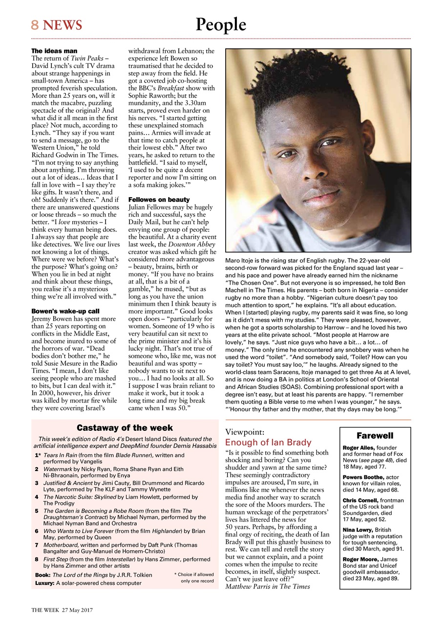 The Week Preview Pages