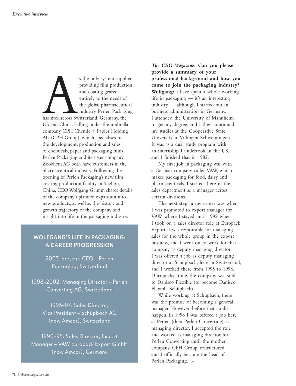 The CEO Magazine EMEA Preview Pages