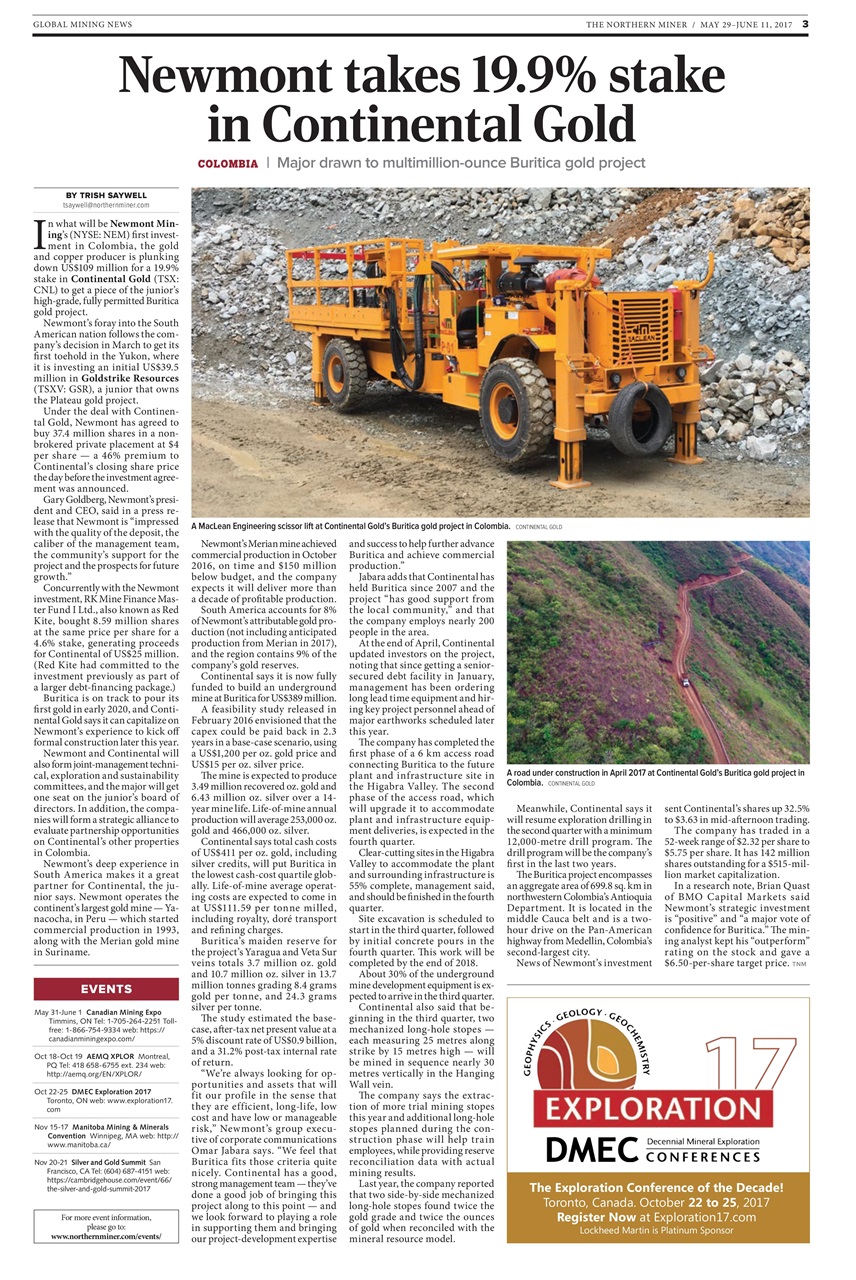 The Northern Miner Preview Pages