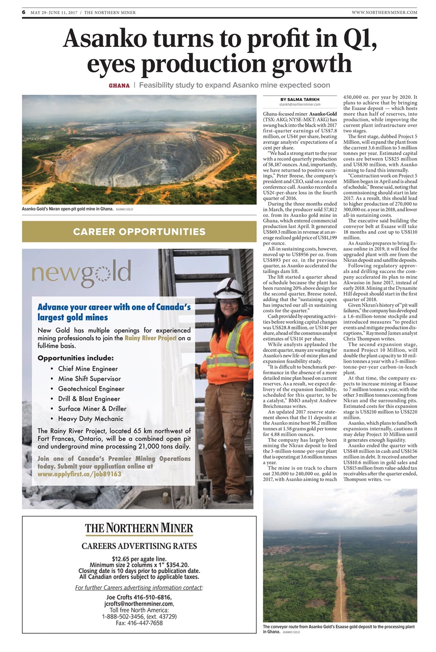 The Northern Miner Preview Pages