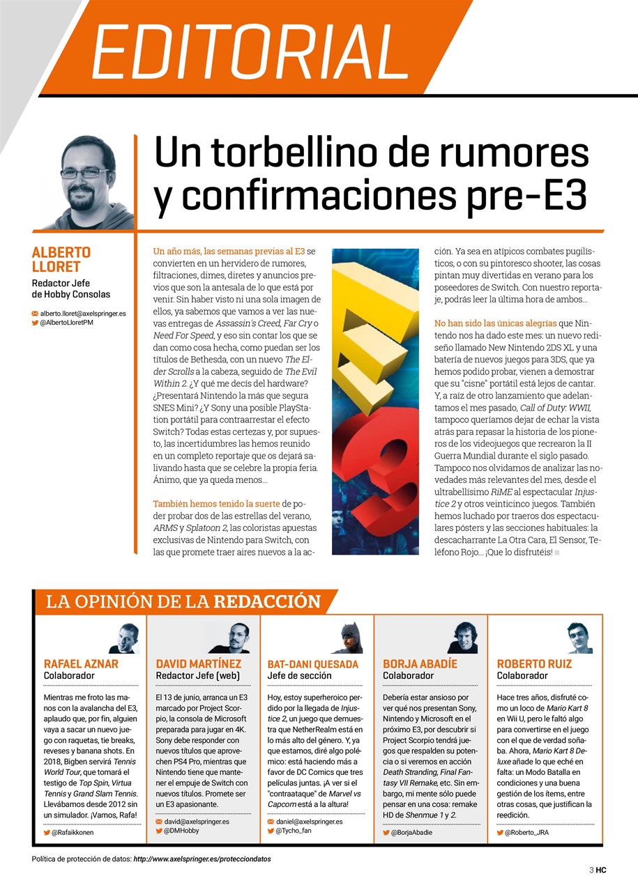 Hobby Consolas Preview Pages