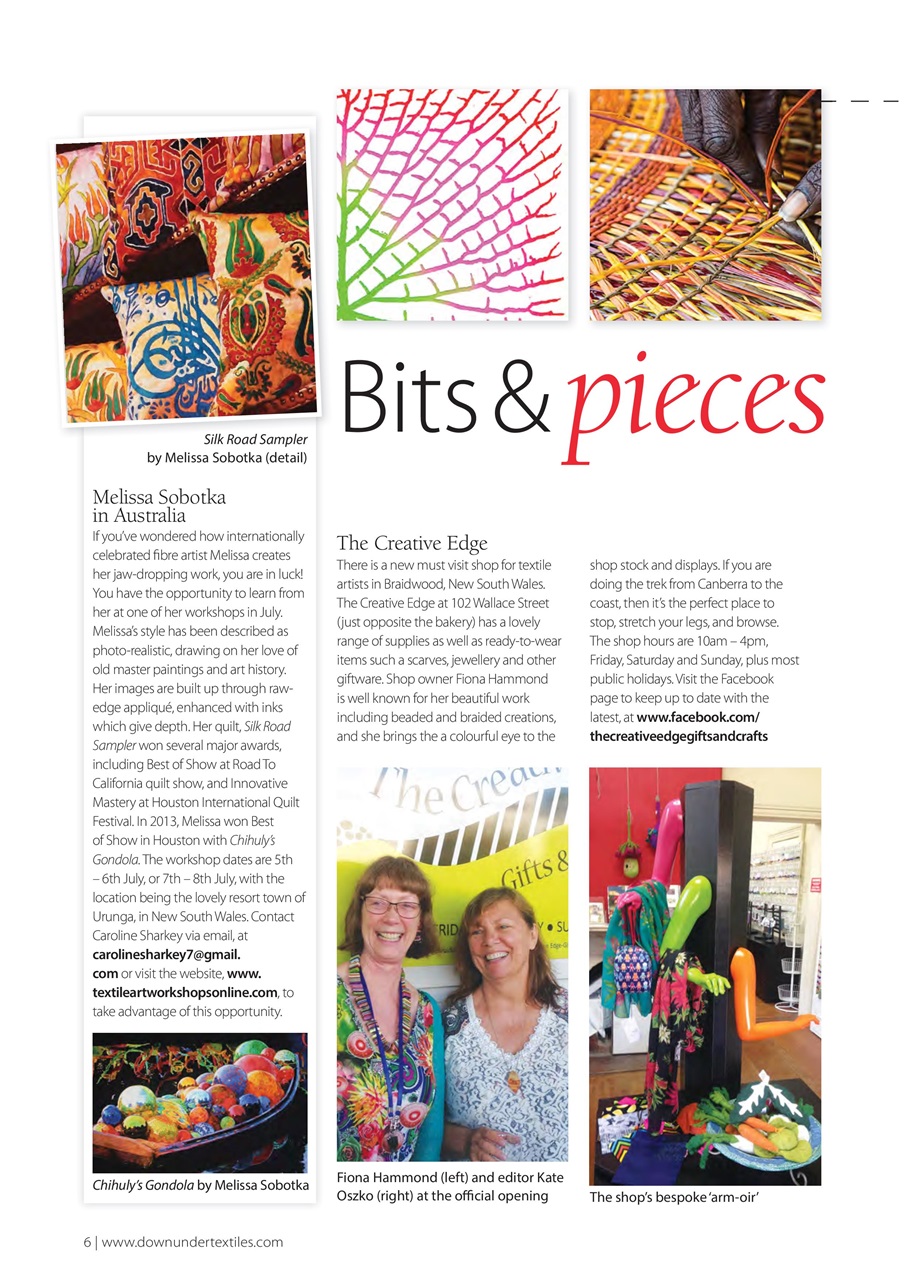 Down Under Textiles Preview Pages