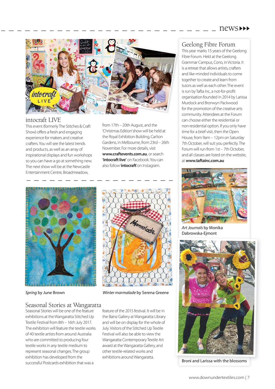 Down Under Textiles Preview Pages