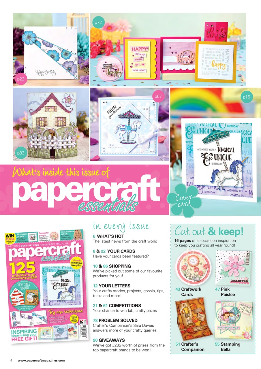 Papercraft Essentials Preview Pages