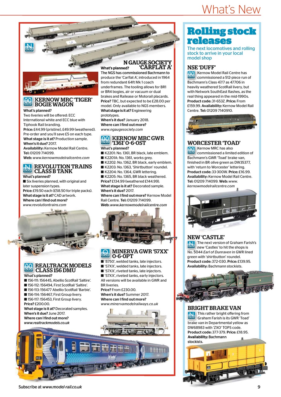 Model Rail Preview Pages