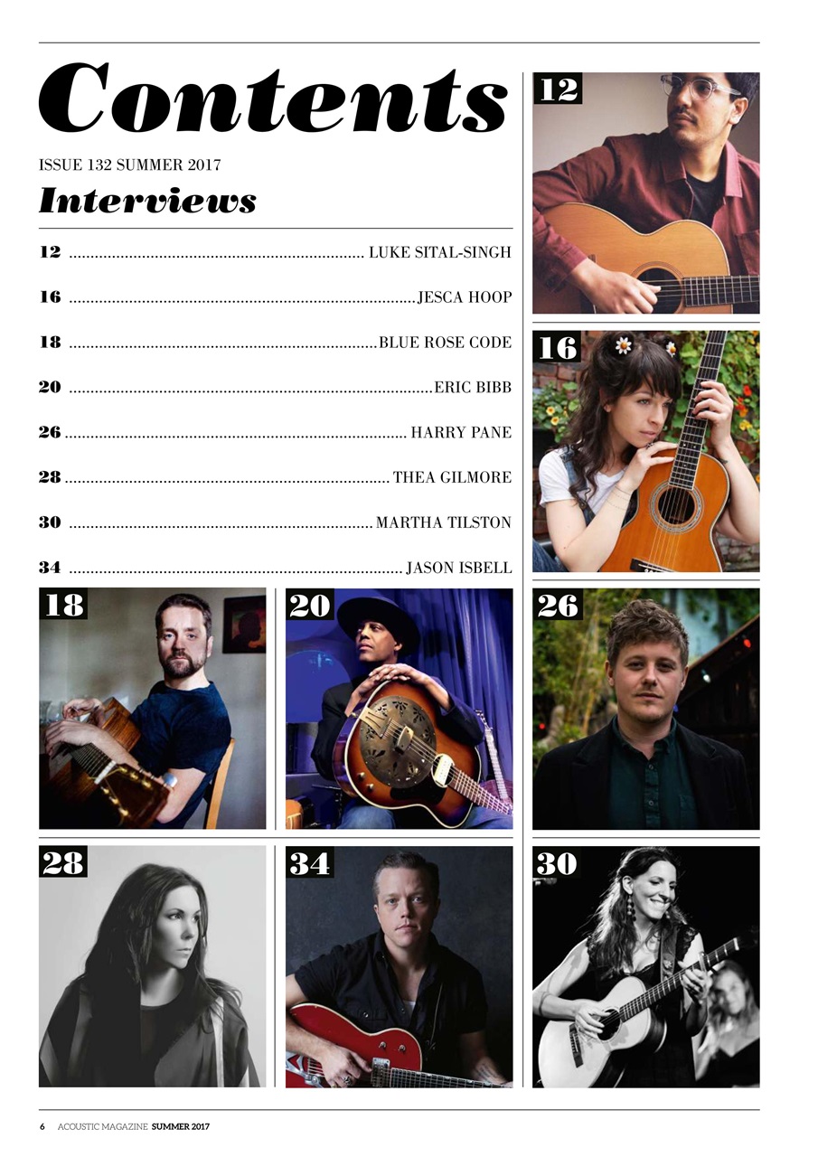 Acoustic Preview Pages