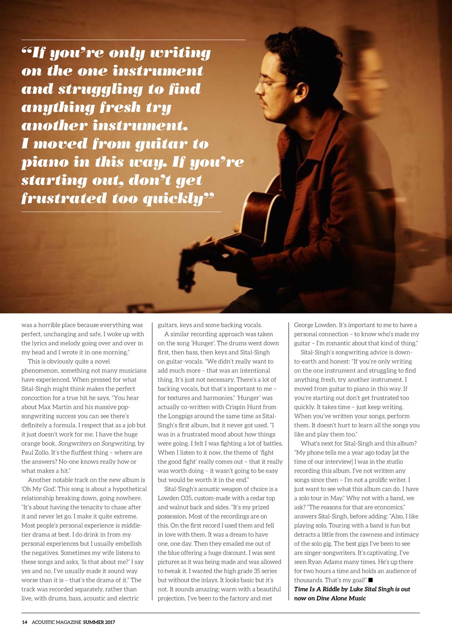 Acoustic Preview Pages