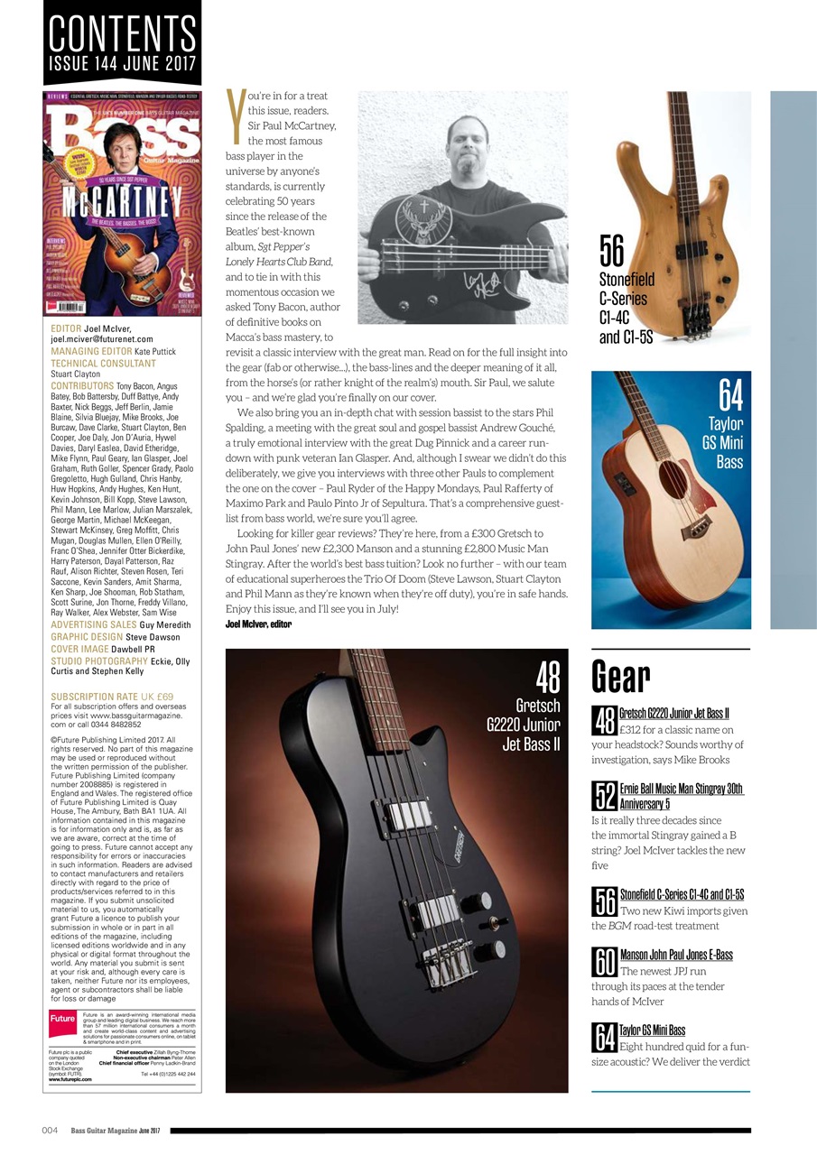 Bass Player UK Preview Pages