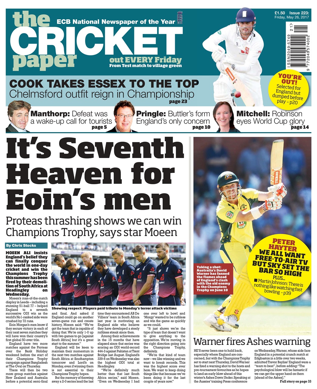 The Cricket Paper Preview Pages