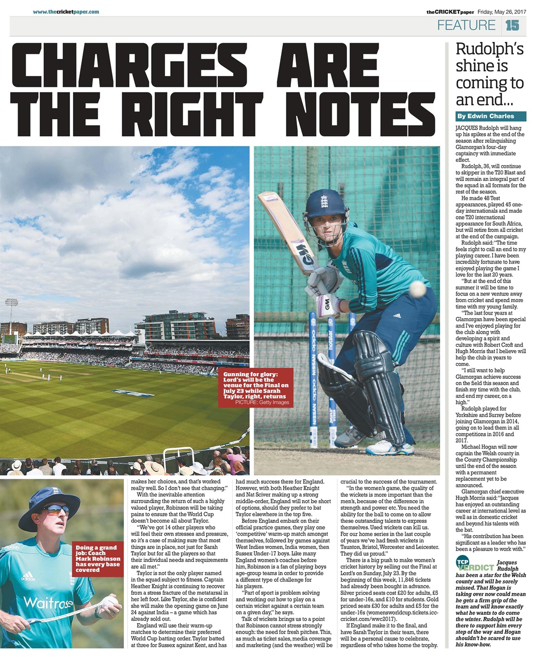 The Cricket Paper Preview Pages