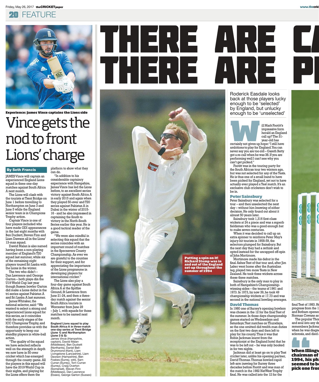 The Cricket Paper Preview Pages
