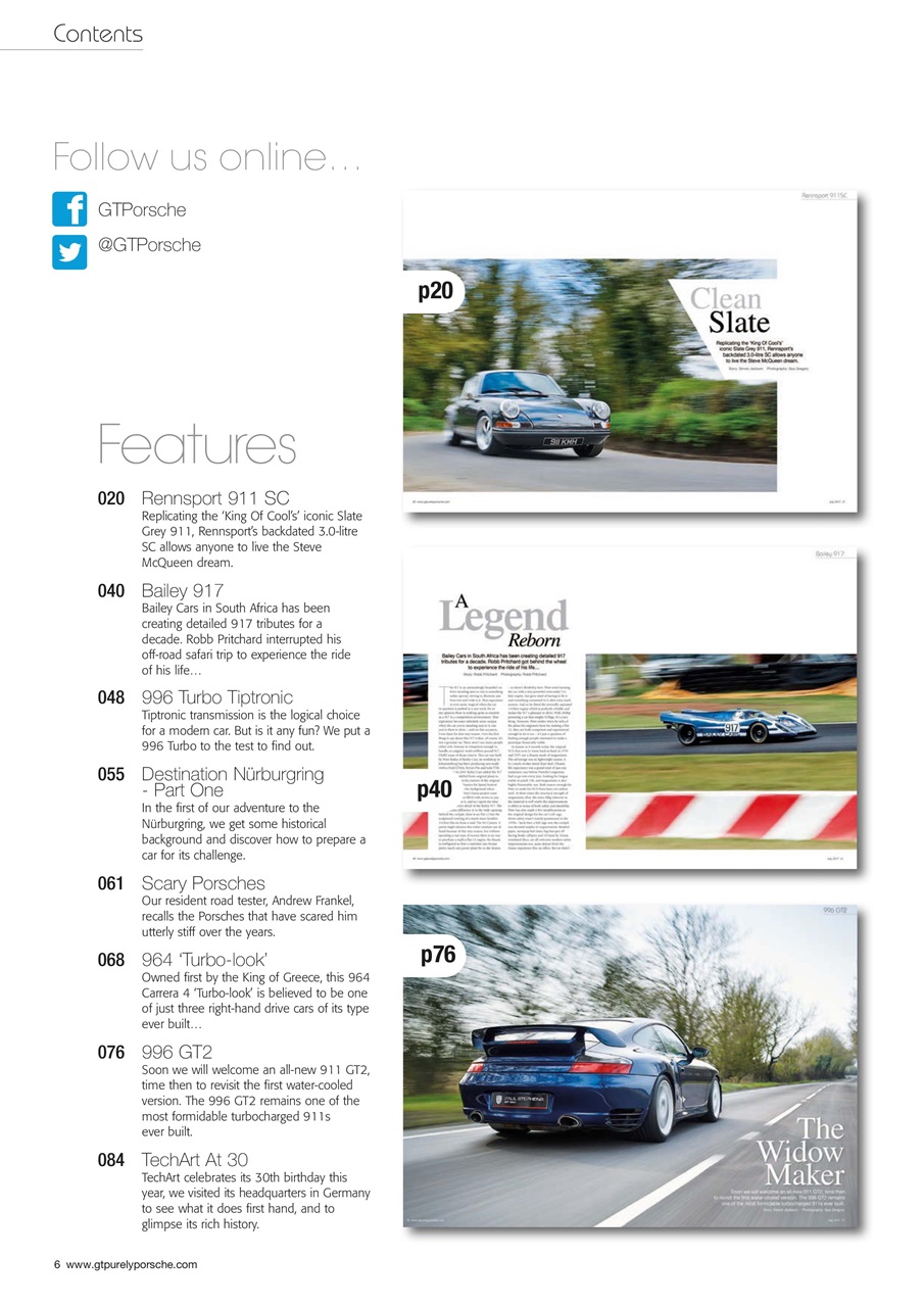 GT Porsche Preview Pages
